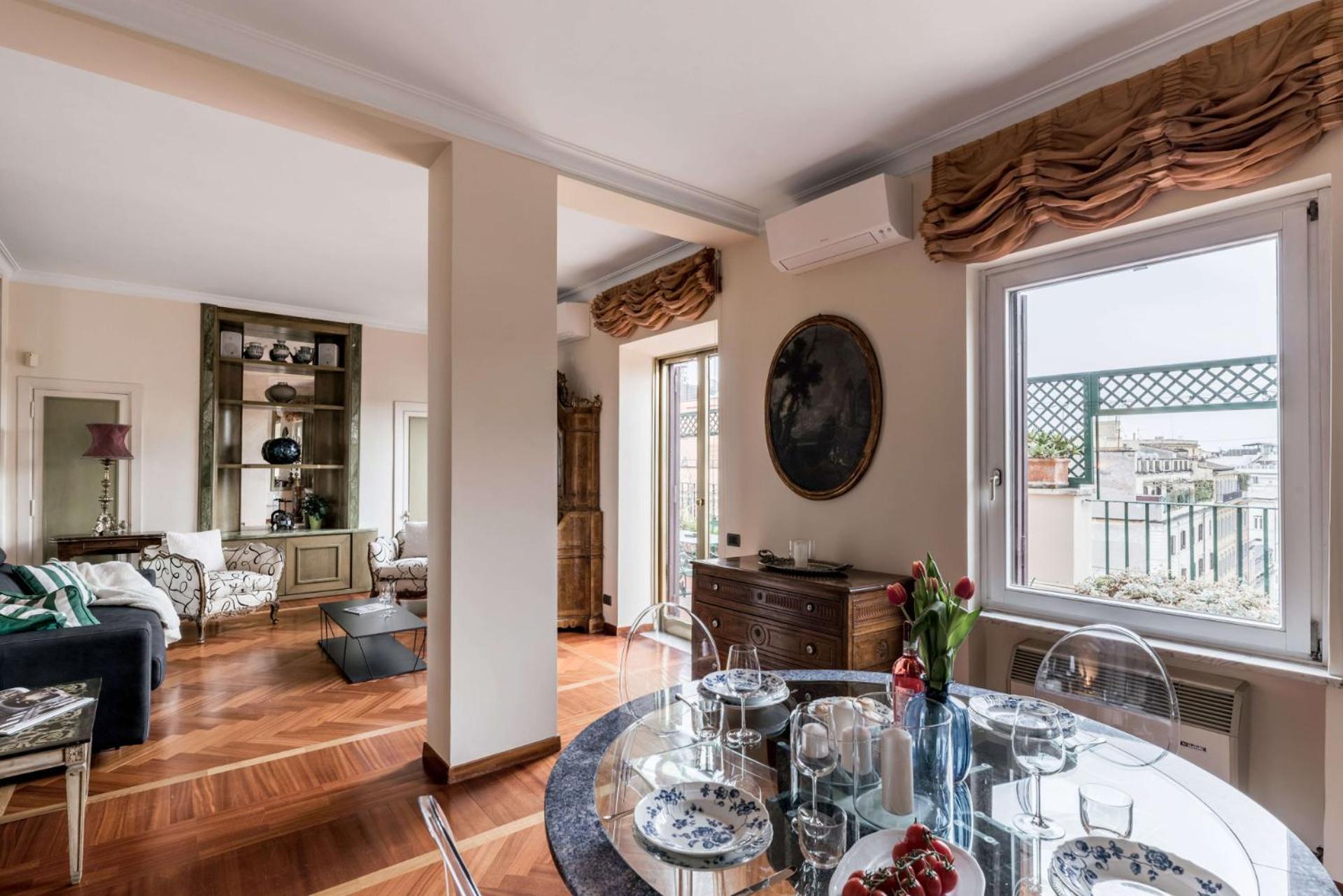 Apartment The Rent - One-bedroom In A Quiet, Classically Styled Corner Near The Quirinale *