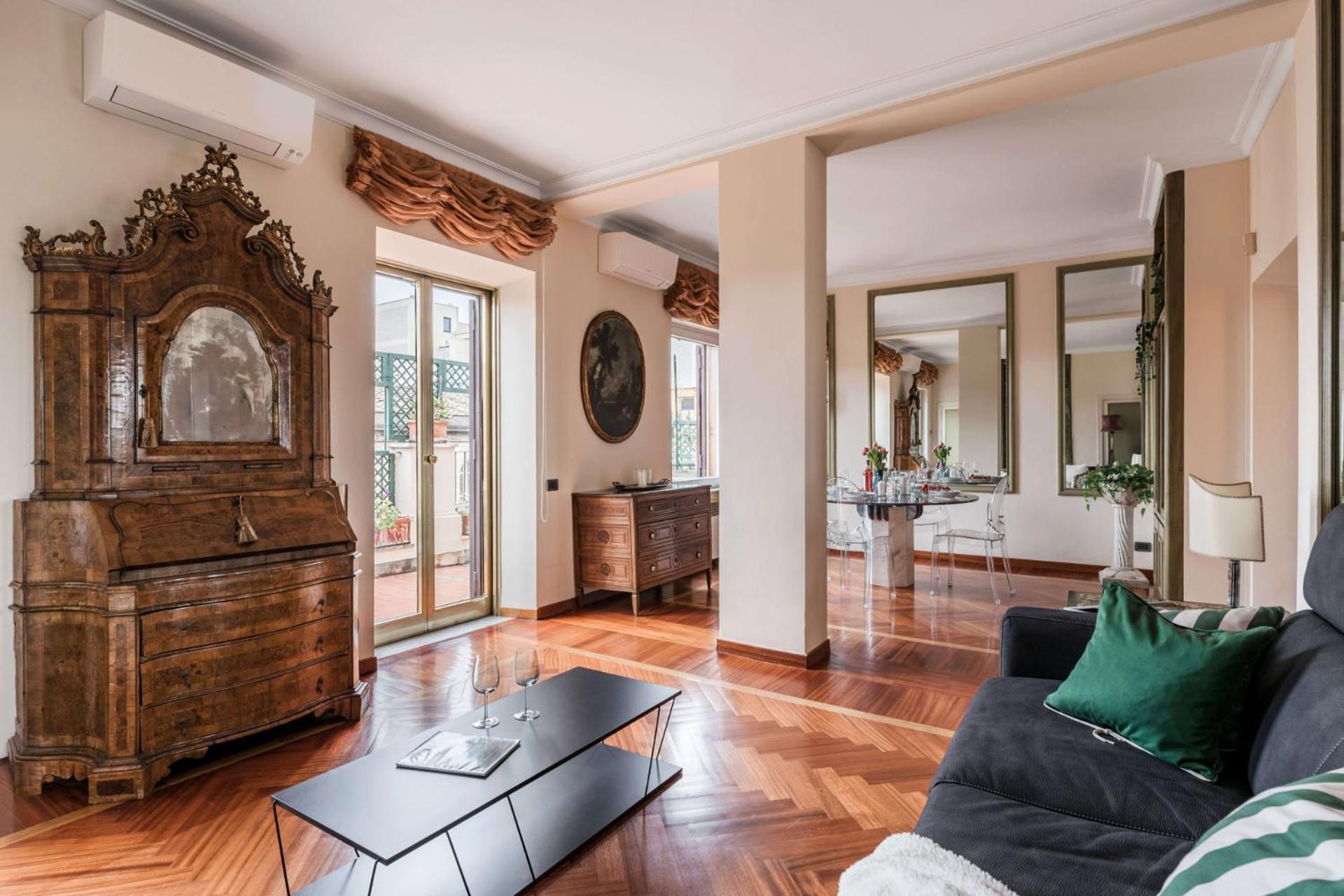 Apartment The Rent - One-bedroom In A Quiet, Classically Styled Corner Near The Quirinale